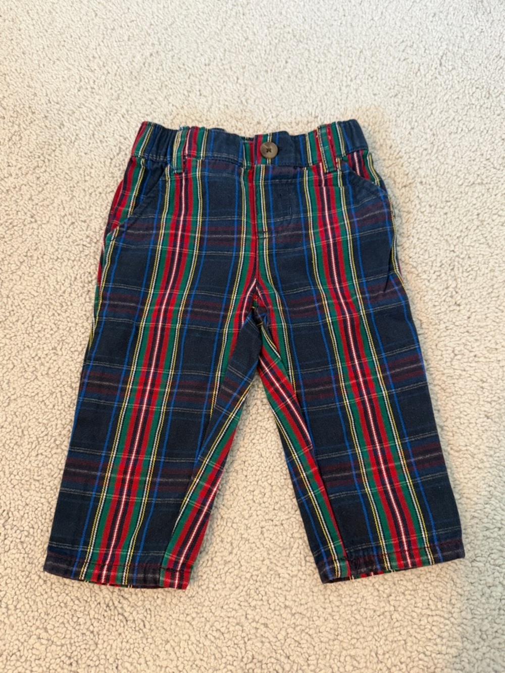 The Children's Place Baby Boy's Plaid Pants Size 6-9 months